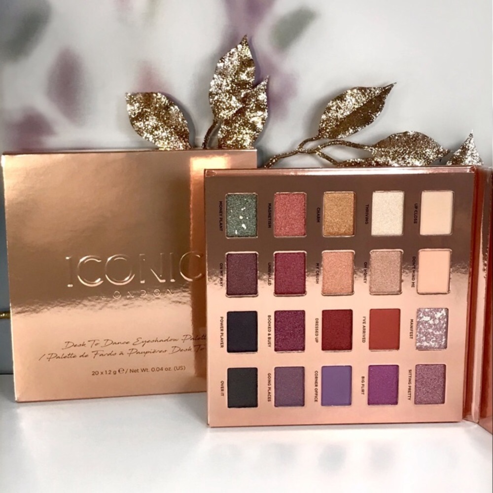 ICONIC LONDON Desk to Dance Eyeshadow Palette 20 shades! *BNIB